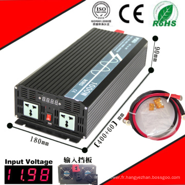 Onduleur solaire de 1000W DC-AC 12VDC ou 24VDC ou 48VDC à l&#39;inverseur pur d&#39;onde sinusoïdale de 110VAC ou de 220VAC